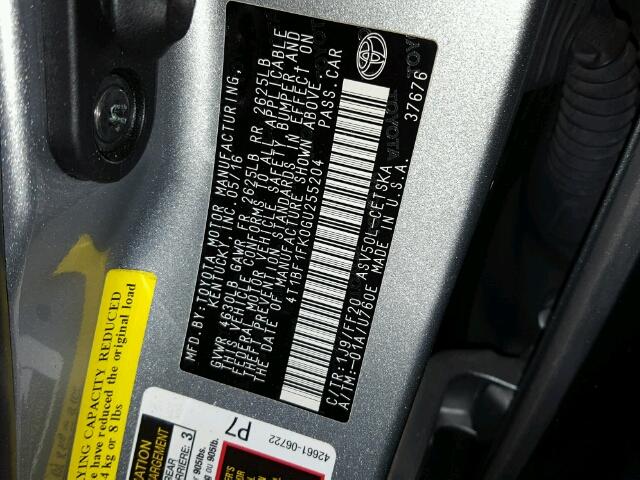 4T1BF1FK0GU255204 - 2016 TOYOTA CAMRY LE SILVER photo 10