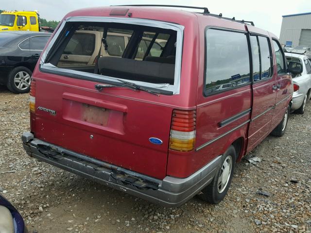 1FMDA41X4SZA51870 - 1995 FORD AEROSTAR RED photo 4