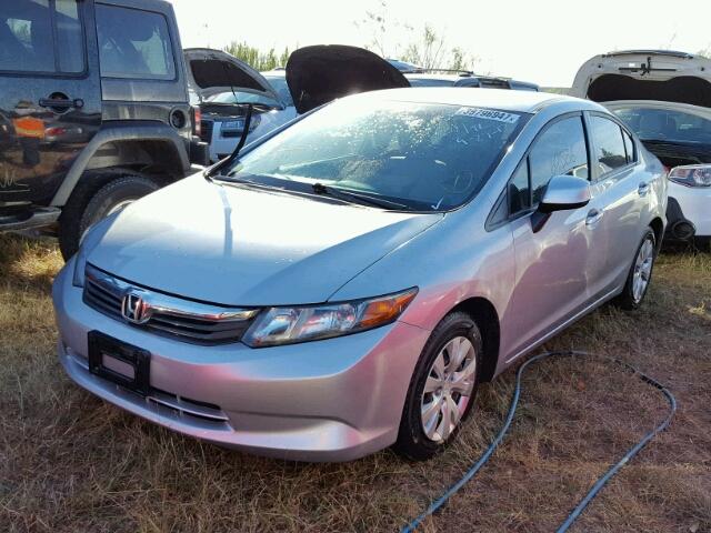 19XFB2F55CE094987 - 2012 HONDA CIVIC GRAY photo 2