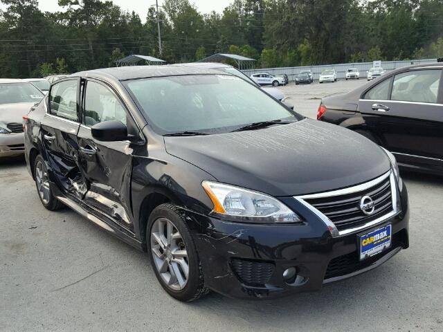 3N1AB7AP8EY277398 - 2014 NISSAN SENTRA BLACK photo 1