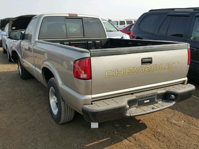 1GCCS145528198162 - 2002 CHEVROLET S TRUCK BEIGE photo 3