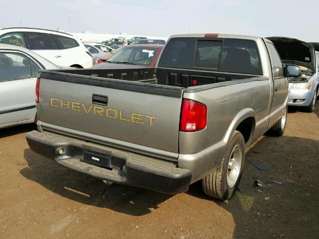 1GCCS145528198162 - 2002 CHEVROLET S TRUCK BEIGE photo 4