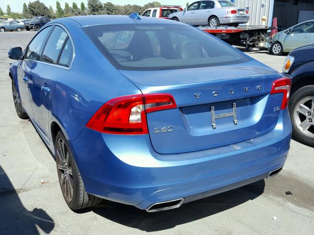 YV126MFK4F1356634 - 2015 VOLVO S60 PREMIE BLUE photo 3