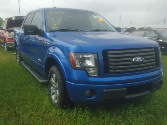 1FTFW1CT5BKE08294 - 2011 FORD F150 BLUE photo 1