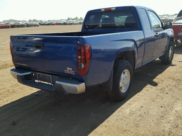 1GTCS198X58273140 - 2005 GMC CANYON BLUE photo 4