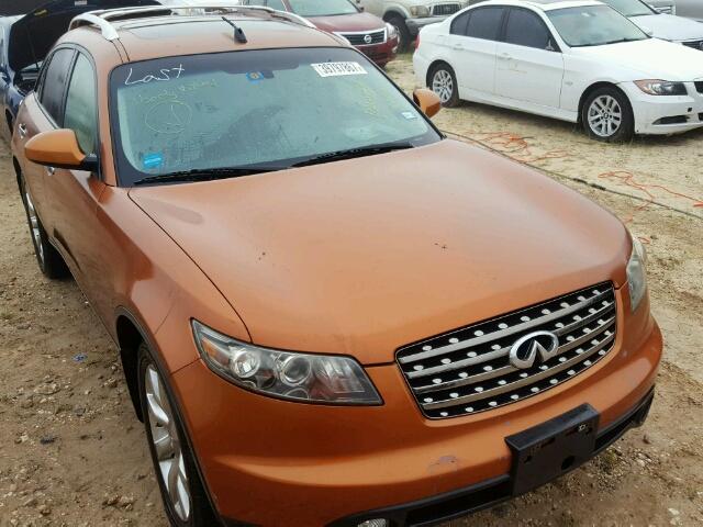 JNRAS08W75X220371 - 2005 INFINITI FX35 ORANGE photo 1