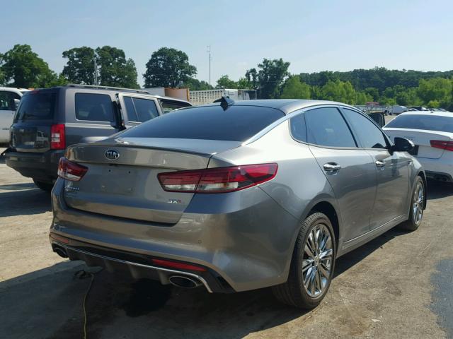 5XXGV4L29HG167505 - 2017 KIA OPTIMA SXL GRAY photo 4