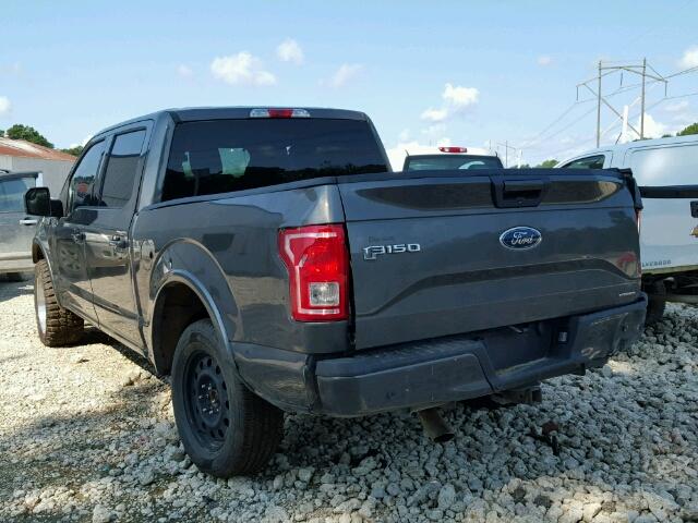 1FTEW1EF0GKE08052 - 2016 FORD F150 GRAY photo 3