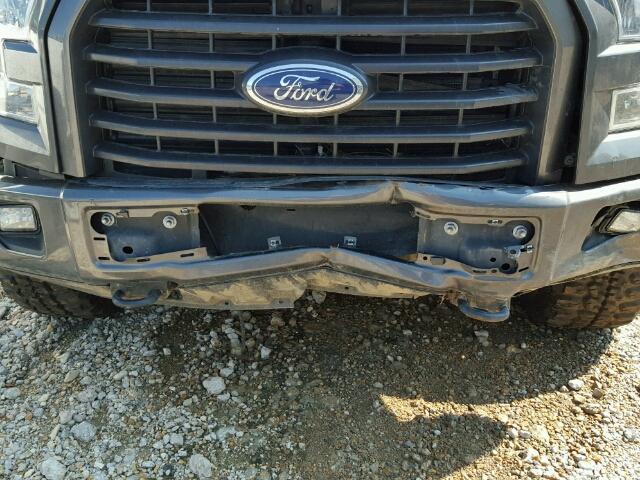 1FTEW1EF0GKE08052 - 2016 FORD F150 GRAY photo 9