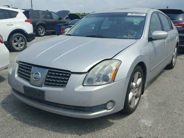 1N4BA41E44C871145 - 2004 NISSAN MAXIMA SILVER photo 2