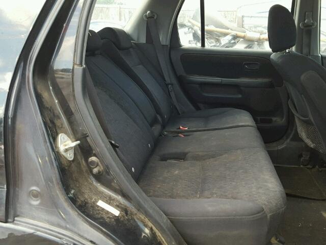 JHLRD68585C001663 - 2005 HONDA CR-V BLACK photo 6