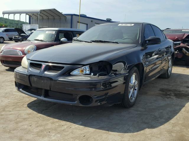 1G2NW52E3YM761897 - 2000 PONTIAC GRAND AM G BLACK photo 2