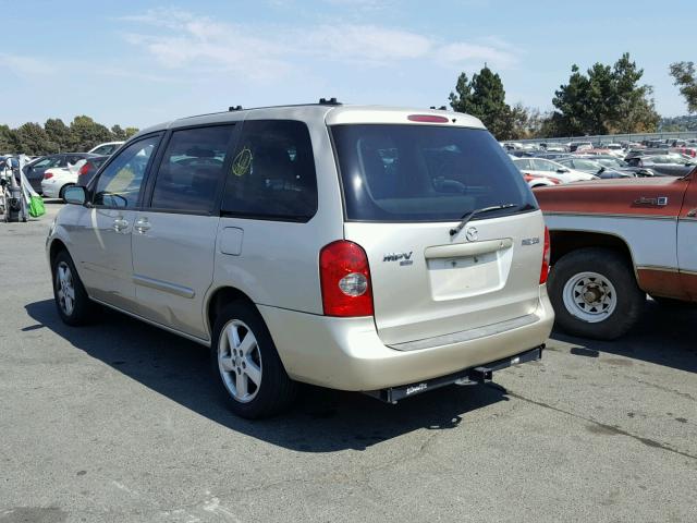 JM3LW28J720328658 - 2002 MAZDA MPV WAGON TAN photo 3