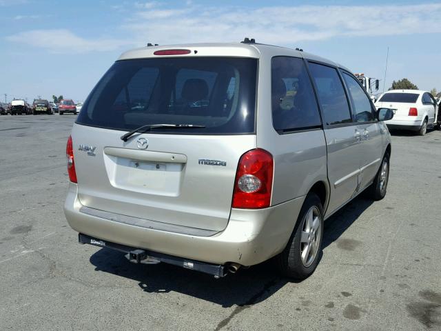 JM3LW28J720328658 - 2002 MAZDA MPV WAGON TAN photo 4