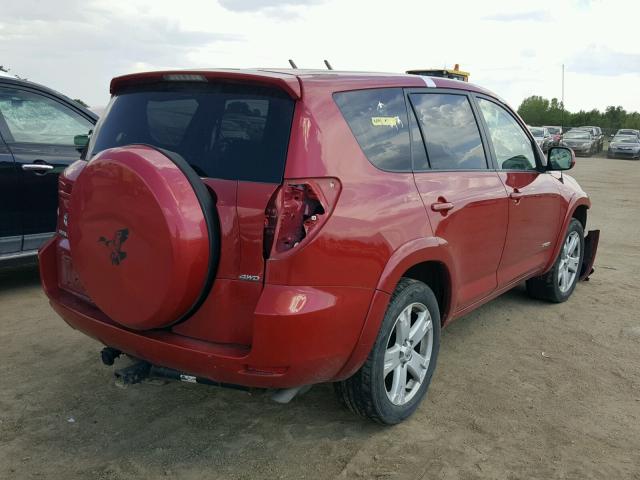 JTMBK32V175028982 - 2007 TOYOTA RAV4 SPORT RED photo 4