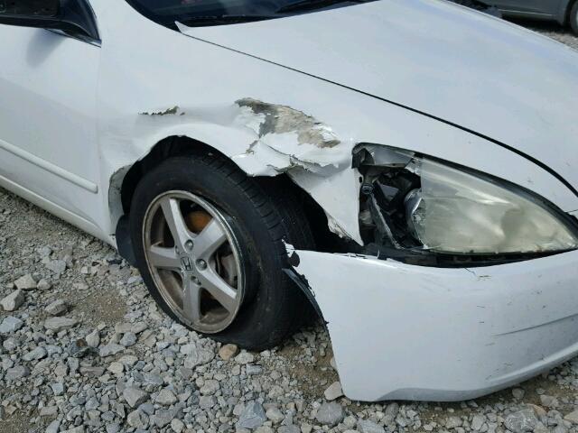 1HGCM56613A057737 - 2003 HONDA ACCORD EX WHITE photo 9