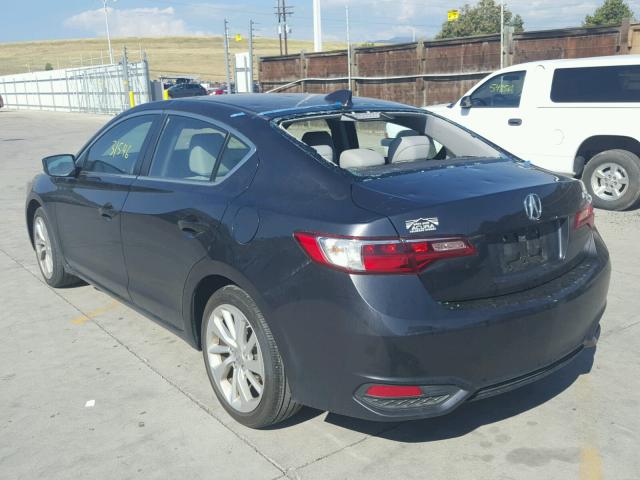 19UDE2F72GA003653 - 2016 ACURA ILX PREMIU CHARCOAL photo 3