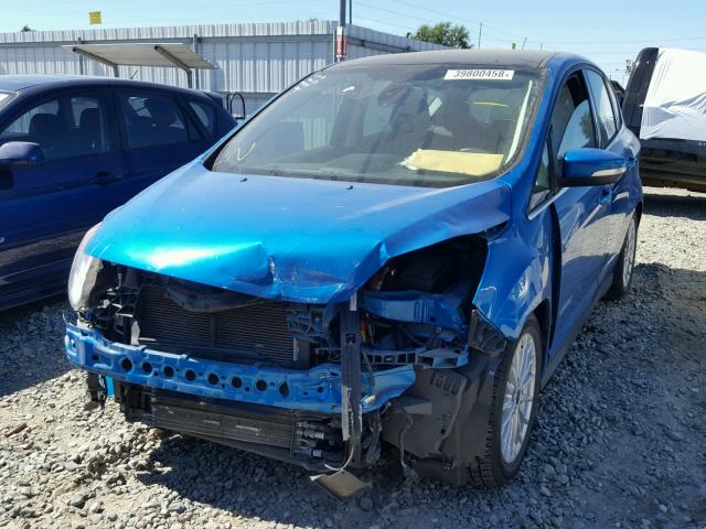 1FADP5BU9EL515519 - 2014 FORD C-MAX SEL BLUE photo 2