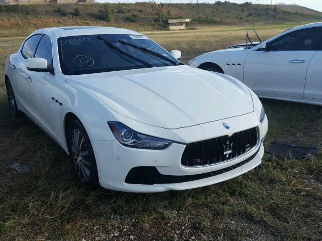 ZAM57RTA6E1090438 - 2014 MASERATI GHIBLI S WHITE photo 1