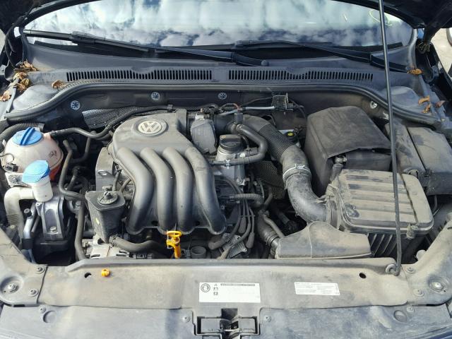 3VW1K7AJ9DM411976 - 2013 VOLKSWAGEN JETTA BASE Սև լուսանկար 7