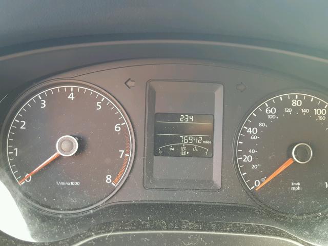 3VW1K7AJ9DM411976 - 2013 VOLKSWAGEN JETTA BASE Սև լուսանկար 8