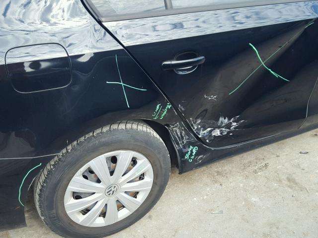 3VW1K7AJ9DM411976 - 2013 VOLKSWAGEN JETTA BASE Սև լուսանկար 9