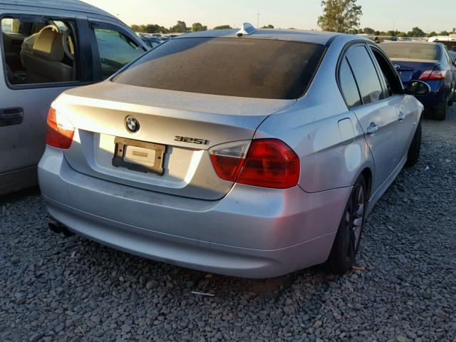 WBAVB17576NK35317 - 2006 BMW 325 I AUTO SILVER photo 4