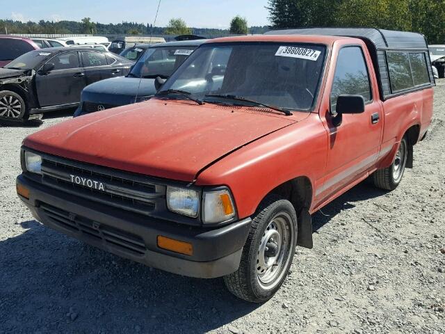 JT4RN81R6L0054847 - 1990 TOYOTA PICKUP RED photo 2