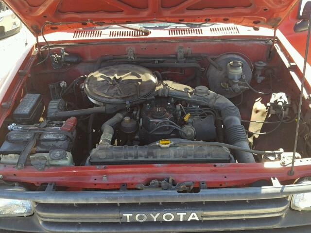 JT4RN81R6L0054847 - 1990 TOYOTA PICKUP RED photo 7