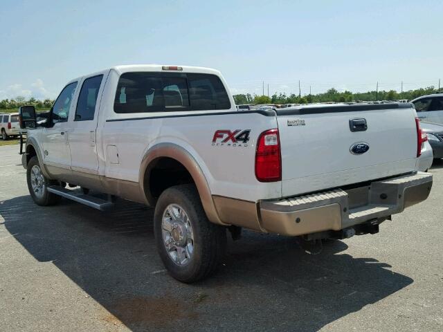 1FT8W3BT4CEA38817 - 2012 FORD F350 SUPER WHITE photo 3