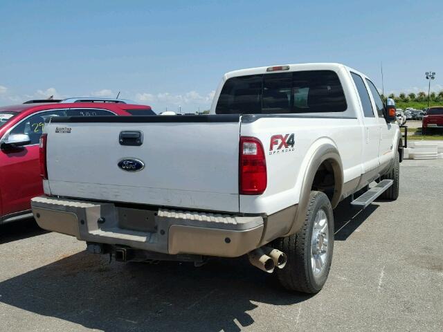 1FT8W3BT4CEA38817 - 2012 FORD F350 SUPER WHITE photo 4