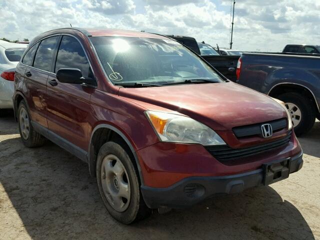 JHLRE38319C000550 - 2009 HONDA CR-V LX BURGUNDY photo 1