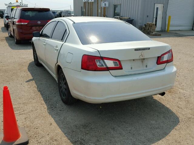 4A3AB36F59E005221 - 2009 MITSUBISHI GALANT WHITE photo 3