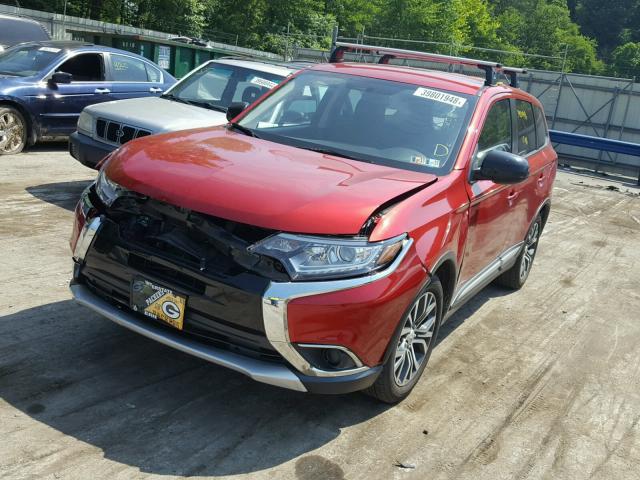 JA4AD2A38HZ030281 - 2017 MITSUBISHI OUTLANDER RED photo 2