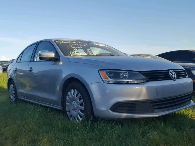 3VWDP7AJ9CM386249 - 2012 VOLKSWAGEN JETTA SE SILVER photo 1