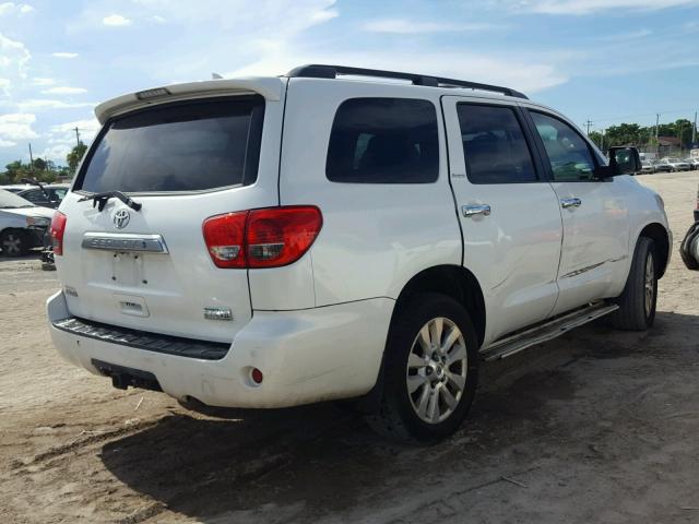 5TDYY5G16AS023885 - 2010 TOYOTA SEQUOIA PL WHITE photo 4