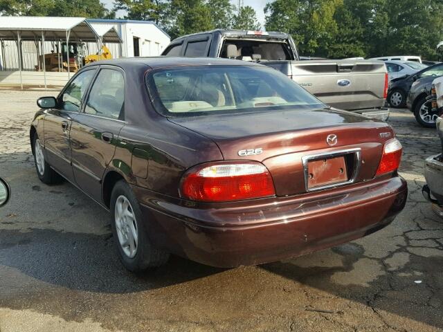 1YVGF22D325280912 - 2002 MAZDA 626 BURGUNDY photo 3