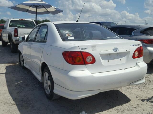 1NXBR32E84Z264733 - 2004 TOYOTA COROLLA CE WHITE photo 3