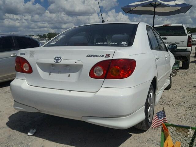 1NXBR32E84Z264733 - 2004 TOYOTA COROLLA CE WHITE photo 4