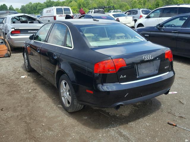 WAUAF78E06A293992 - 2006 AUDI A4 2 BLACK photo 3