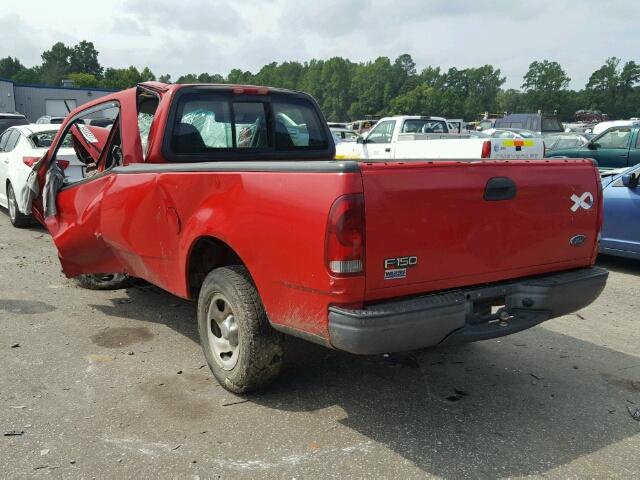 1FTRF17202NC01308 - 2002 FORD F150 RED photo 3