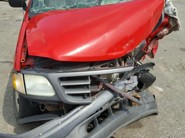1FTRF17202NC01308 - 2002 FORD F150 RED photo 7