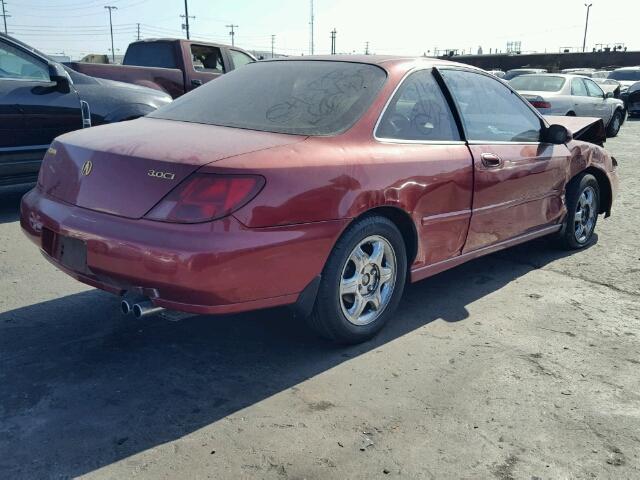 19UYA2256WL012957 - 1998 ACURA 3.0CL RED photo 4