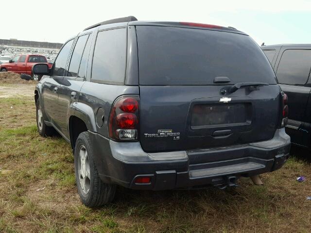 1GNDS13S272102503 - 2007 CHEVROLET TRAILBLAZE CHARCOAL photo 3