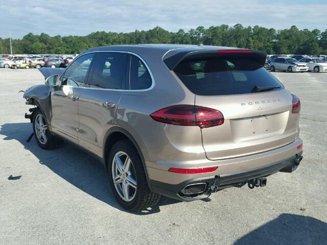 WP1AA2A27GLA03594 - 2016 PORSCHE CAYENNE GOLD photo 3