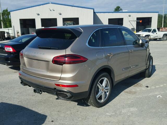 WP1AA2A27GLA03594 - 2016 PORSCHE CAYENNE GOLD photo 4