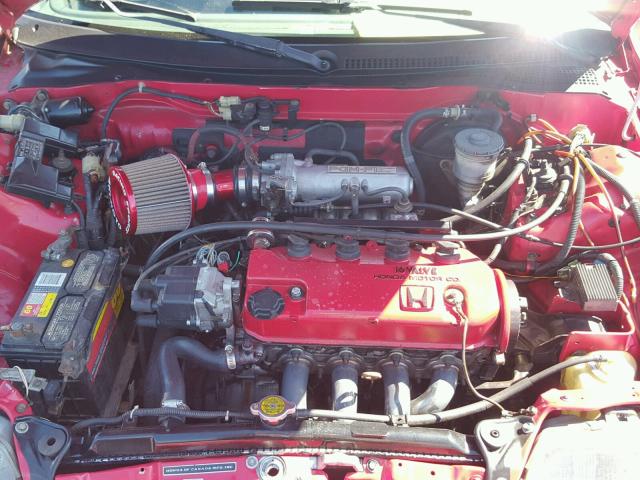 2HGED6350JH511548 - 1988 HONDA CIVIC DX RED photo 7