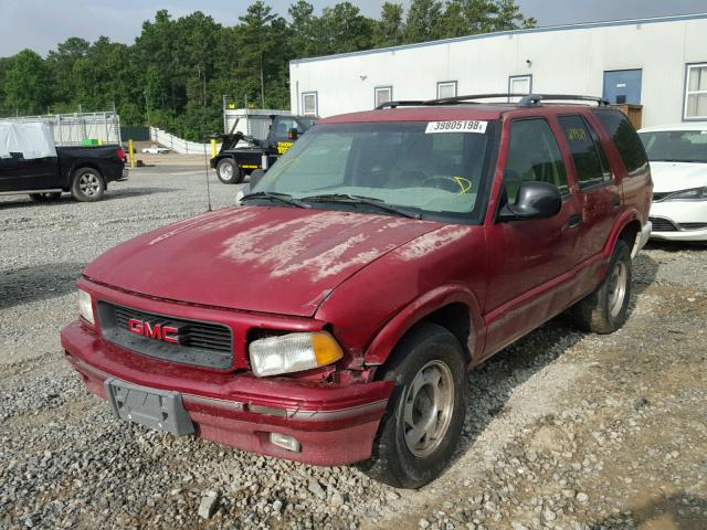 1GKCS13WXT2507305 - 1996 GMC JIMMY BURGUNDY photo 2