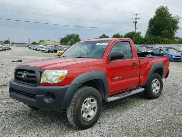5TEPX42N97Z333057 - 2007 TOYOTA TACOMA RED photo 2