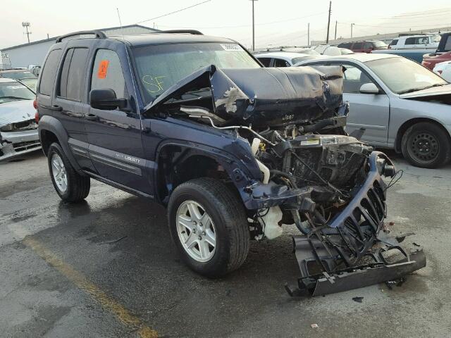 1J4GL48K32W209830 - 2002 JEEP LIBERTY SP BLUE photo 1